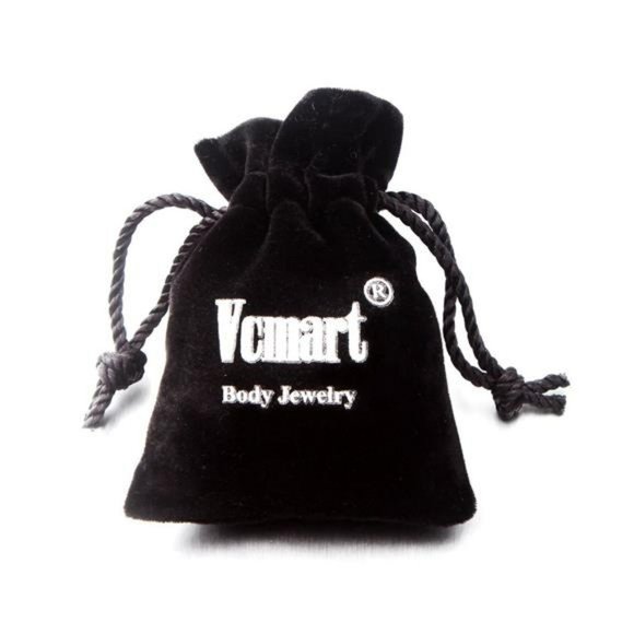 Fake Septum Ring Non Pierced Stud Nose to Ear Chain - Picture 6 of 16